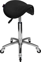 Hairway Sattelhocker „Profi” schwarz/chrom